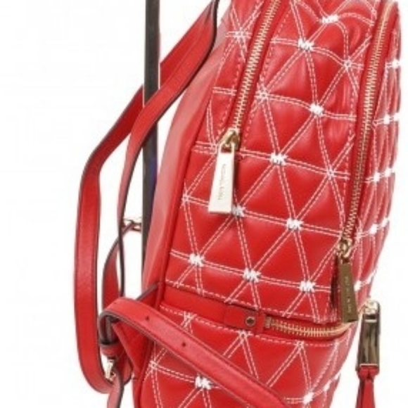 NEW Michael Kors Monogram Quilted Backpack - Picture 5 of 10